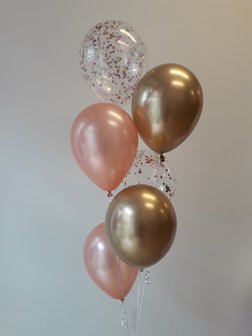 Lovedeco - Helium ballonnen tros 6 ballonnen