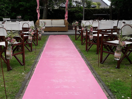 Lovedeco - Roze loper bruiloft restaurant de viersprong s gravensande