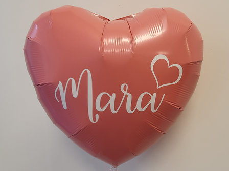 Lovedeco - Persoonlijk bedrukte standaard hartballon Mara