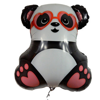 Lovedeco - Valentijn helium ballon Panda beer 80 cm