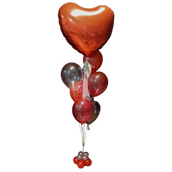 Lovedeco - Heliumtros Love met Tassel rood