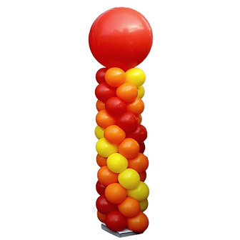 Lovedeco - Standaard ballonpilaar rood, oranje en geel