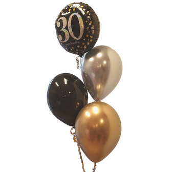 Lovedeco - Helium tros zelf samenstellen Small happy birthday 30 jaar