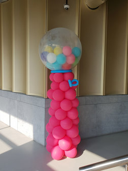 Lovedeco - Kauwgomballen automaat ballonpilaar